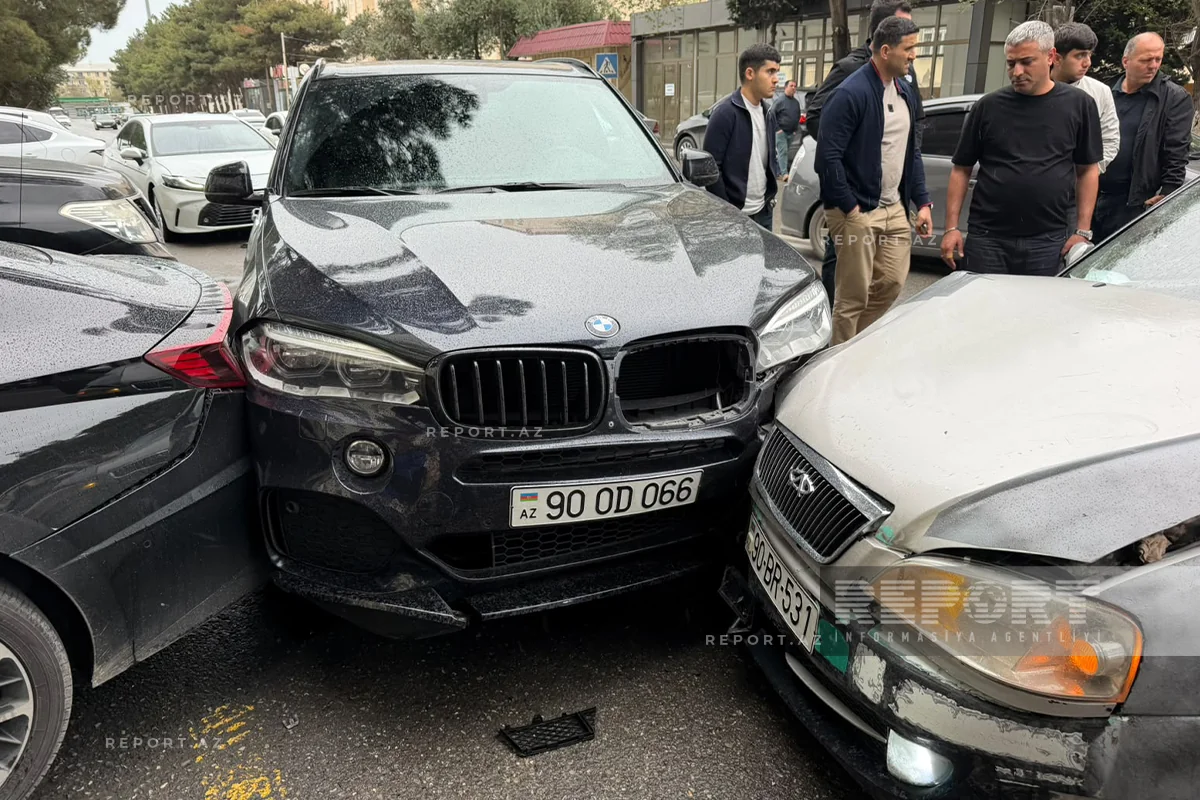 Sumqayıtda beş avtomobil toqquşub